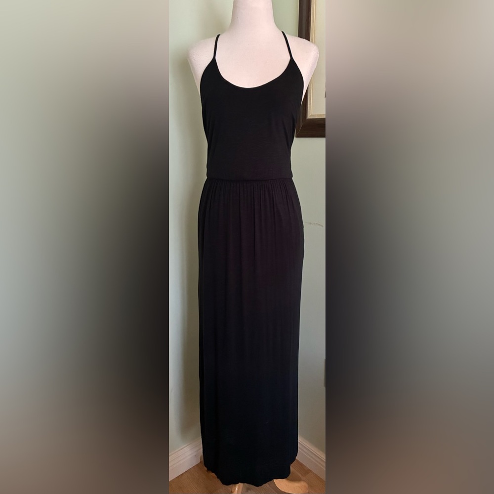 Banana Republic Cut Out Racerback Maxi Dress sundress beach Size XS S